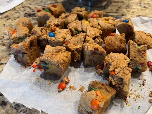 M&M Cookie Bars